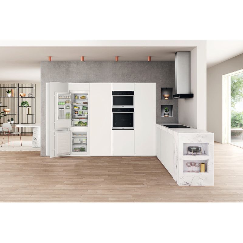 Whirlpool Combinazione Frigorifero/Congelatore Da incasso WHC18 T141 Bianco 2 porte Lifestyle frontal open