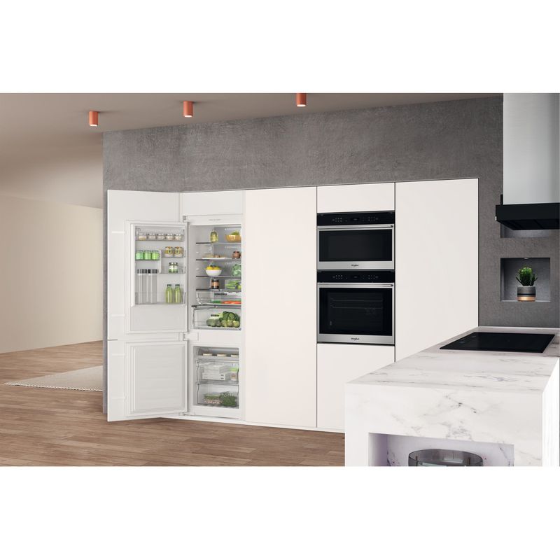 Whirlpool Combinazione Frigorifero/Congelatore Da incasso WHC18 T141 Bianco 2 porte Lifestyle perspective open