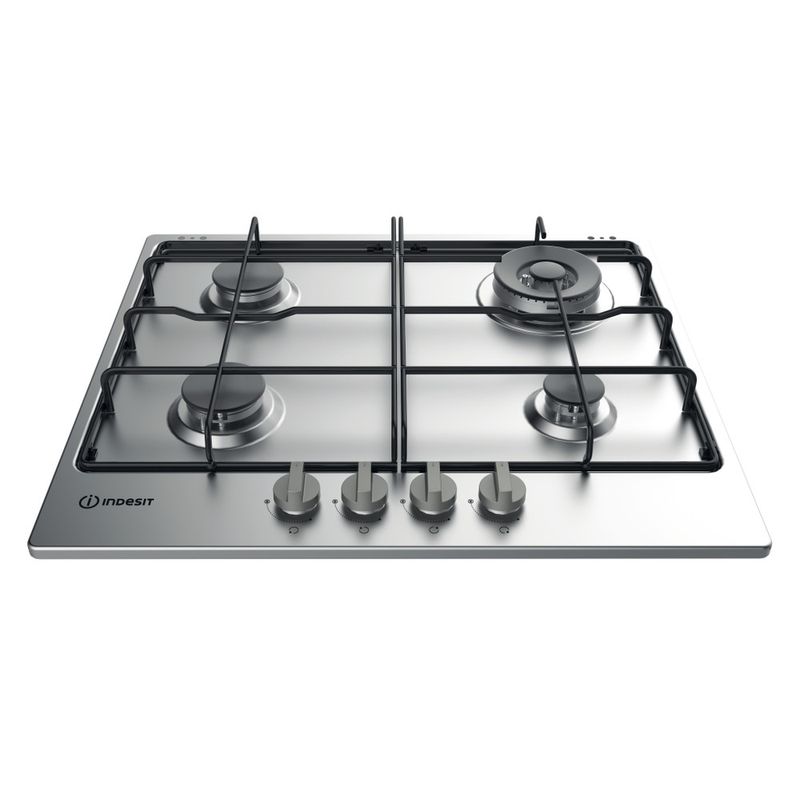 Indesit-Piano-cottura-THP-642-W-IX-I-RU-Inox-GAS-Frontal-top-down