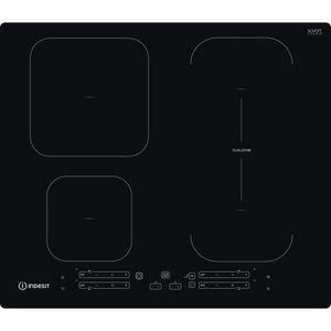 Indesit Piano cottura IB 65B60 NE Nero Induction vitroceramic Frontal