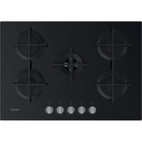 Piano cottura a gas Indesit: 5 fuochi - ING 72T/BK