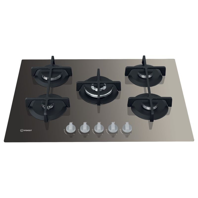 Indesit-Piano-cottura-ING-72T-TD-Tortora-GAS-Frontal-top-down