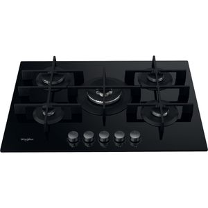 Whirlpool Piano cottura GOWL 758/NB Nero GAS Frontal top down