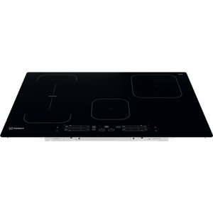Indesit-Piano-cottura-IB-21B77-NE-Nero-Induction-vitroceramic-Frontal-top-down
