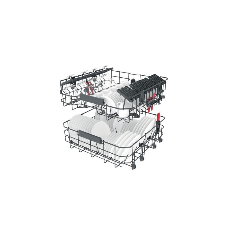 Whirlpool Lavastoviglie Da incasso WIC 3C33 F Totalmente integrato D Technical Translucent