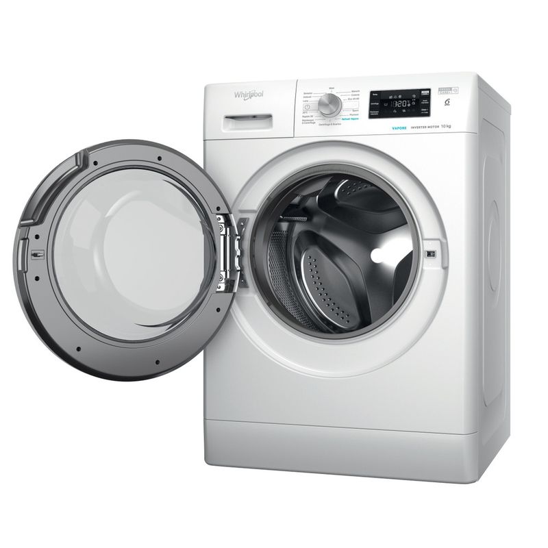 Whirlpool Lavabiancheria A libera installazione FFB 1046 SV IT Bianco Carica frontale A Perspective open