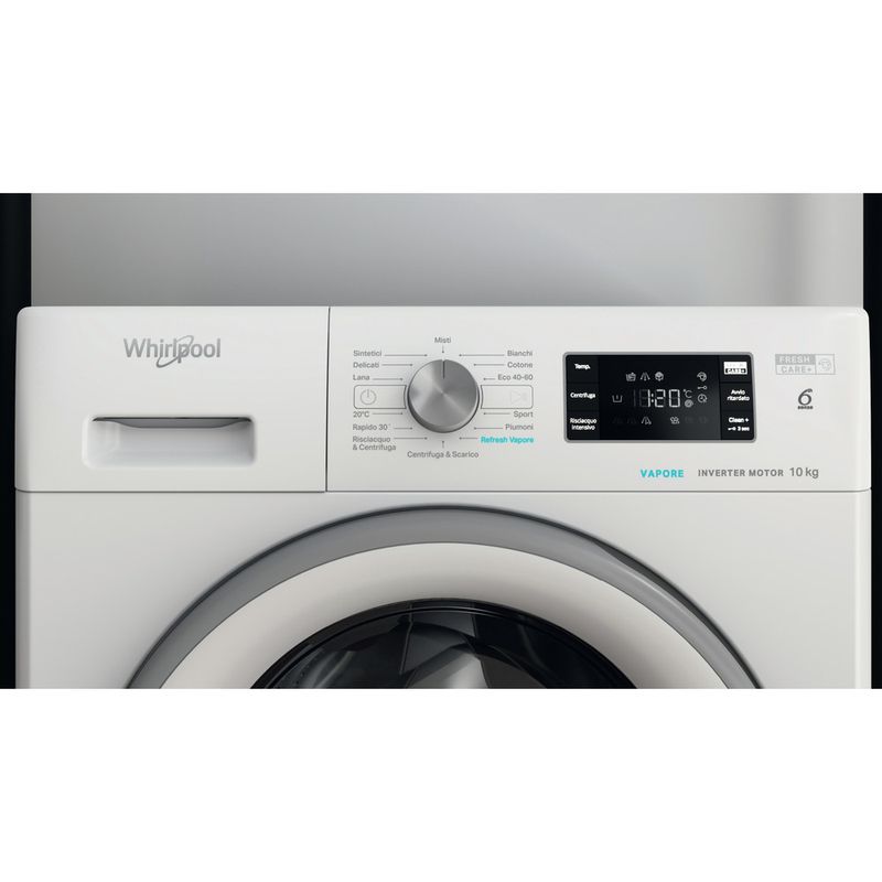 Whirlpool Lavabiancheria A libera installazione FFB 1046 SV IT Bianco Carica frontale A Control panel