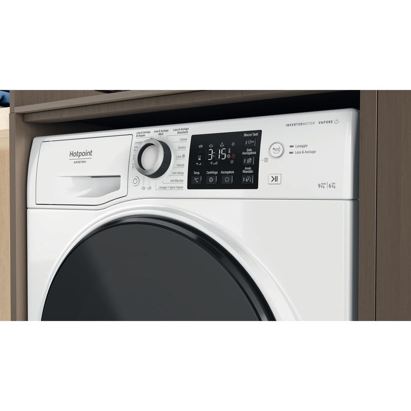 Hotpoint_Ariston Lavasciugabiancheria Libera installazione NDB 9636 DA IT Bianco Carica frontale Lifestyle control panel