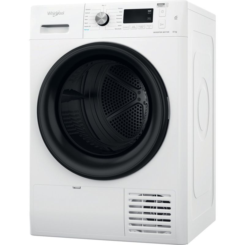 Whirlpool-Asciugabiancheria-FFTN-M11-8X3B-IT-Bianco-Perspective