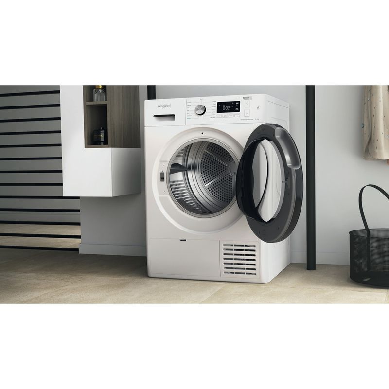 Whirlpool-Asciugabiancheria-FFTN-M11-8X3B-IT-Bianco-Lifestyle-perspective-open