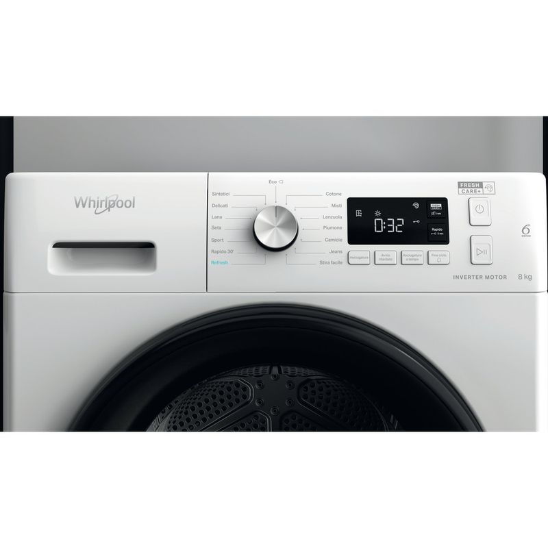 Whirlpool-Asciugabiancheria-FFTN-M11-8X3B-IT-Bianco-Control-panel
