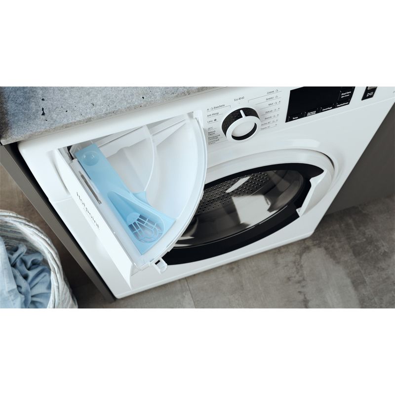 Hotpoint_Ariston Lavabiancheria Libera installazione NG96W IT N Bianco Carica frontale A Drawer