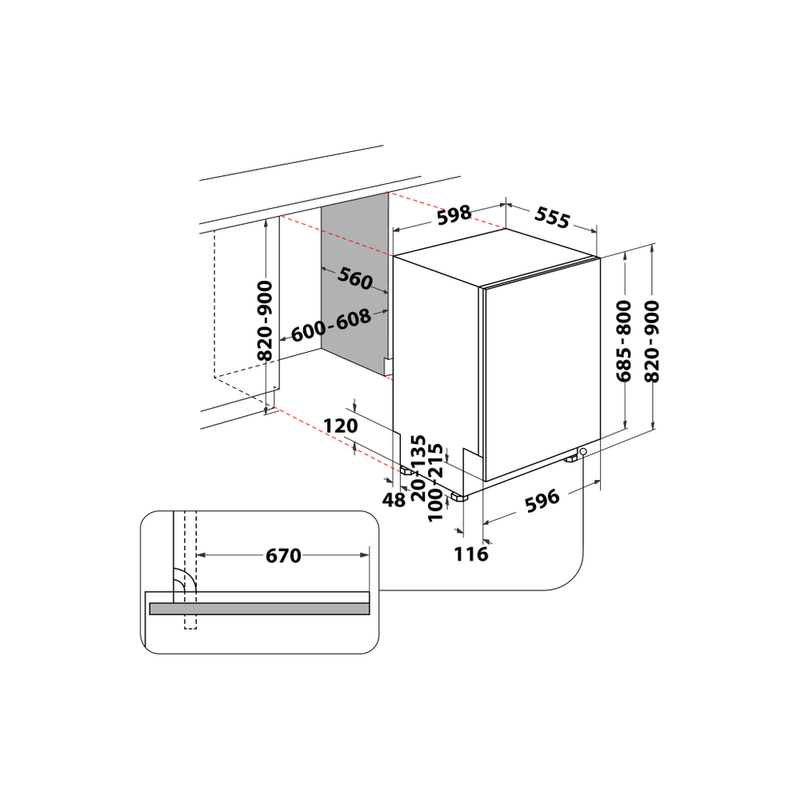 Hotpoint_Ariston-Lavastoviglie-Da-incasso-H2I-HD526-AS-Totalmente-integrato-E-Technical-drawing