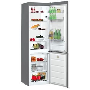 Indesit Combinazione Frigorifero/Congelatore A libera installazione LI8 S2E S Argento 2 porte Perspective open