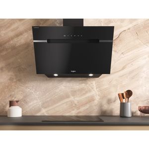 Whirlpool Cappa Da incasso WHVS 91F LT DP K Nero Montaggio a parete Elettronico Lifestyle frontal