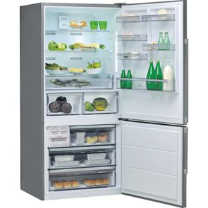 HOTPOINT/ARISTON Combinazione Frigorifero/Congelatore Libera installazione HA84BE 72 X N Inox 2 porte Perspective open