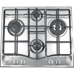 Hotpoint_Ariston Piano cottura PCN 642 T/IX/HAR Inox GAS Frontal