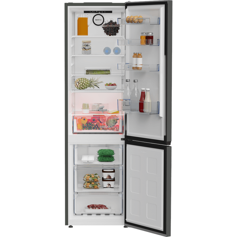 Beko-Combinazione-Frigorifero-Congelatore-A-libera-installazione-B5RCNE406HG-Grigio-Manhattan-2-porte-Frontal-open