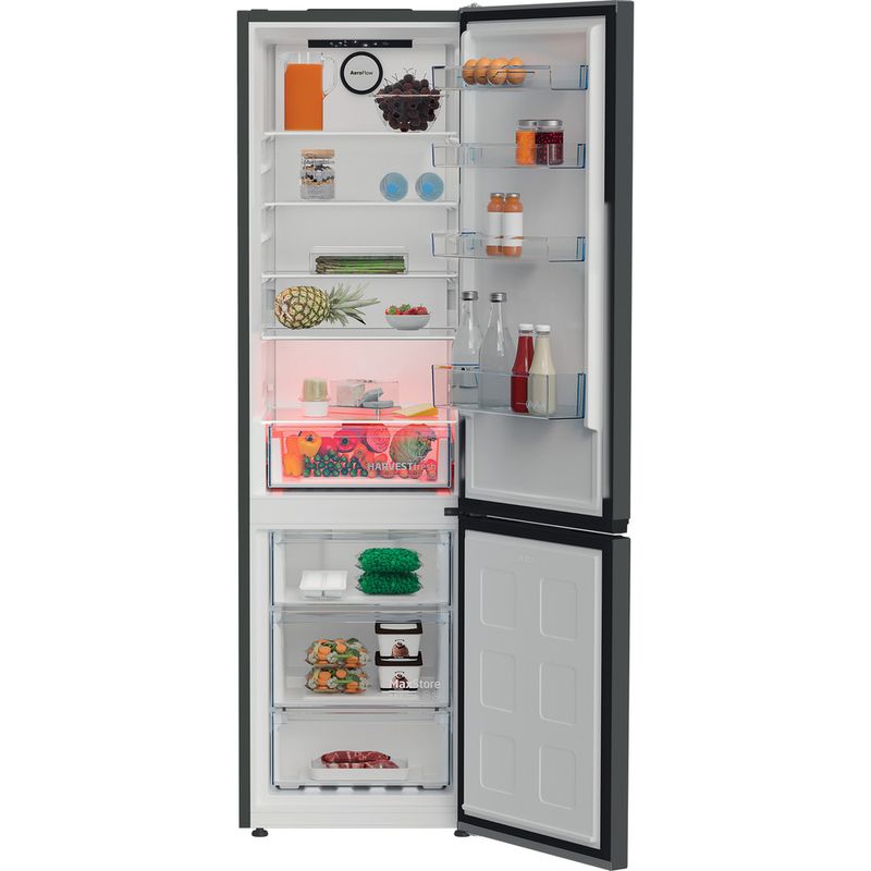 Beko-Combinazione-Frigorifero-Congelatore-A-libera-installazione-B5RCNE406HG-Grigio-Manhattan-2-porte-Lifestyle-frontal-open