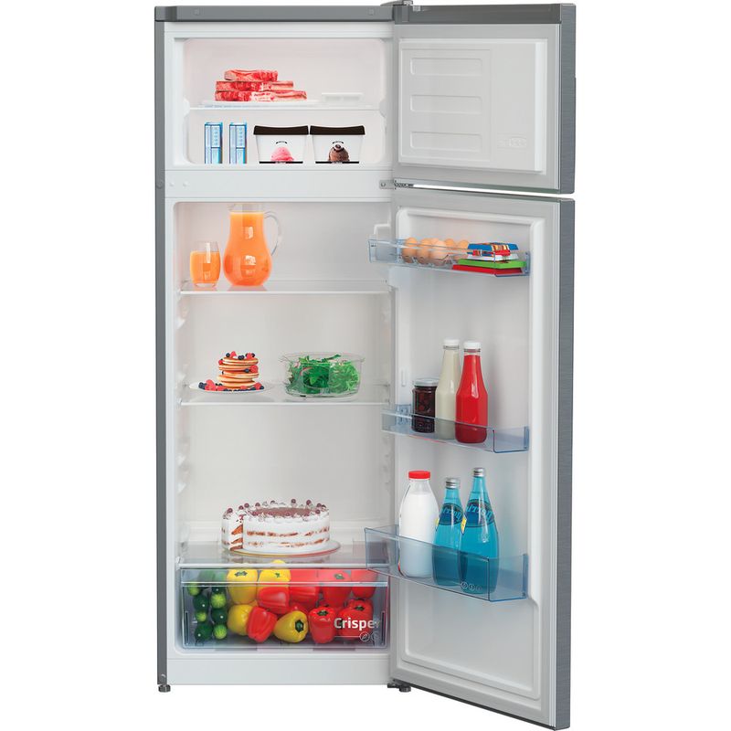 Beko-Combinazione-Frigorifero-Congelatore-A-libera-installazione-RDSA240K40SN-Argento-2-porte-Lifestyle-frontal-open