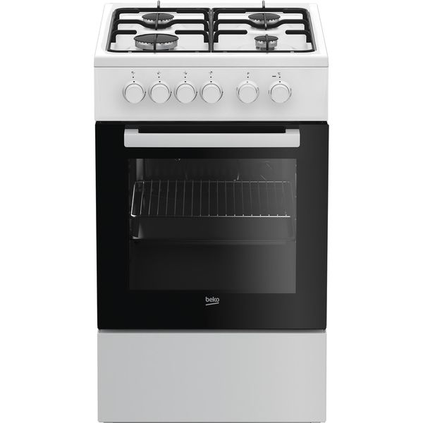 Beko Cucina con forno a doppia cavità FSS52020DW Bianco GAS Frontal