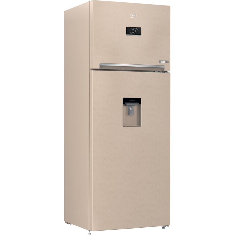 Beko-Combinazione-Frigorifero-Congelatore-A-libera-installazione-RDNE455E40DBN-Beige-2-porte-Perspective