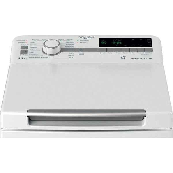 Whirlpool Lavabiancheria A libera installazione TDLR 65261BS IT Bianco Carica dall'alto A Control panel