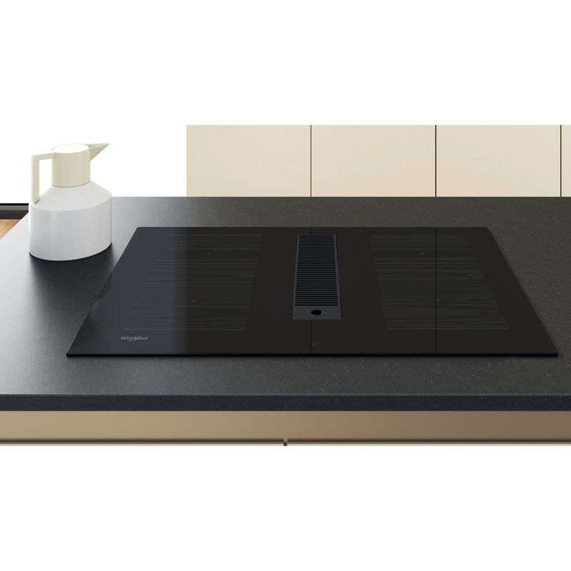 Whirlpool-Venting-cooktop-WVHF83BB-Nero-Lifestyle-frontal-top-down