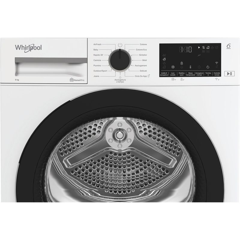 Whirlpool-Asciugabiancheria-C-WD-93M-WBS-IT-Bianco-Control-panel