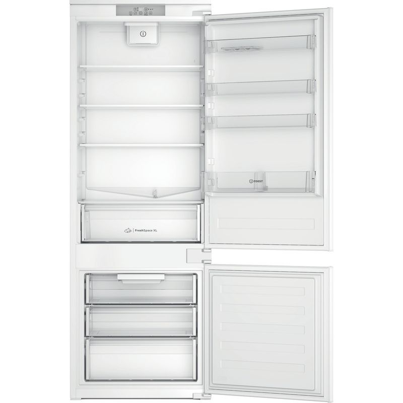 Indesit-Combinazione-Frigorifero-Congelatore-Da-incasso-IND-402-Bianco-2-porte-Frontal-open