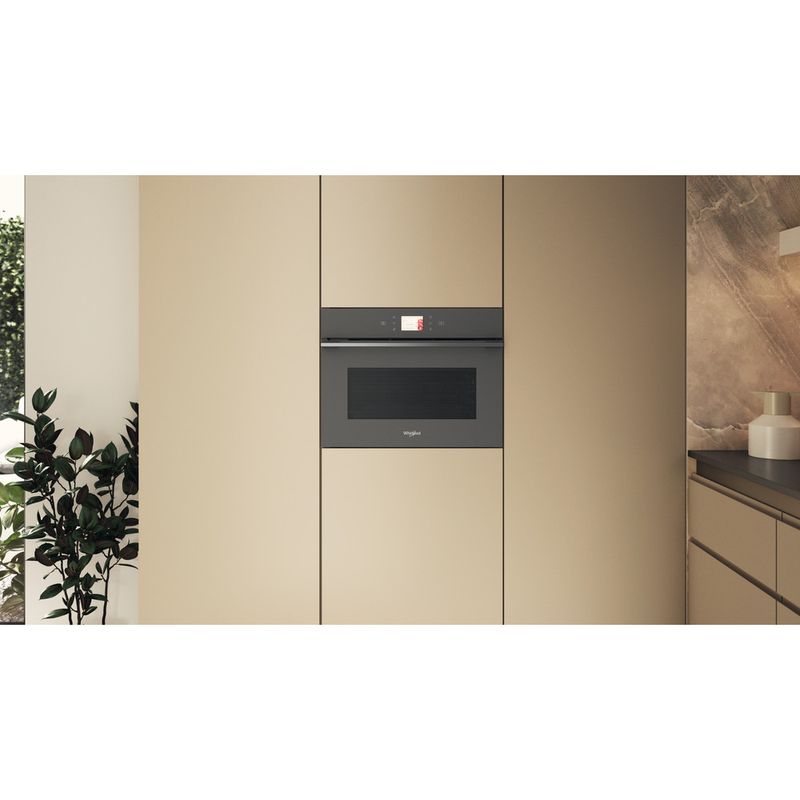 Whirlpool Microonde Da incasso WCW11O7FHTSSM Stardust grey matte Elettronico 53 Microonde combinato 950 Lifestyle frontal