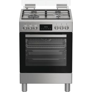 Hotpoint Cucina con forno a doppia cavità H6G8LMSAWX Inox GAS Frontal