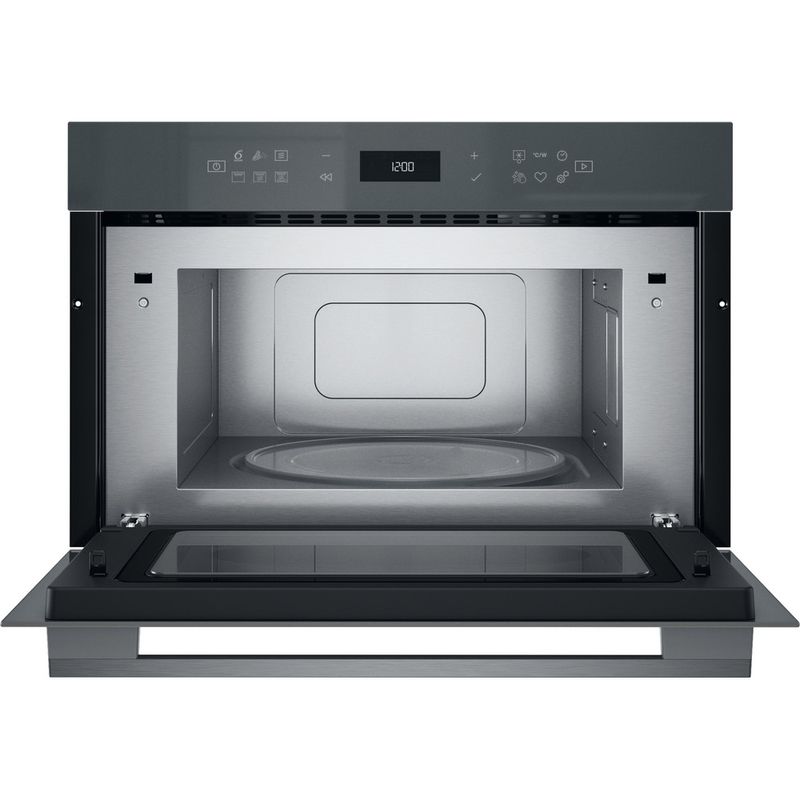 Whirlpool-Microonde-Da-incasso-WMD7O4TSG-Stardust-grey-glossy-Elettronico-31-Microonde---grill-1000-Frontal-open
