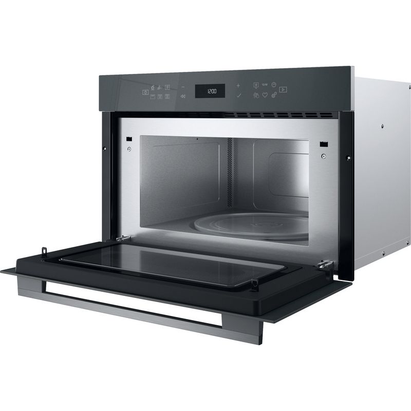 Whirlpool-Microonde-Da-incasso-WMD7O4TSG-Stardust-grey-glossy-Elettronico-31-Microonde---grill-1000-Perspective-open