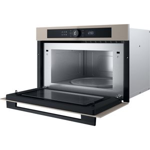 Whirlpool Microonde Da incasso WMD54MBG Urban beige Elettronico 31 Microonde + grill 1000 Perspective open