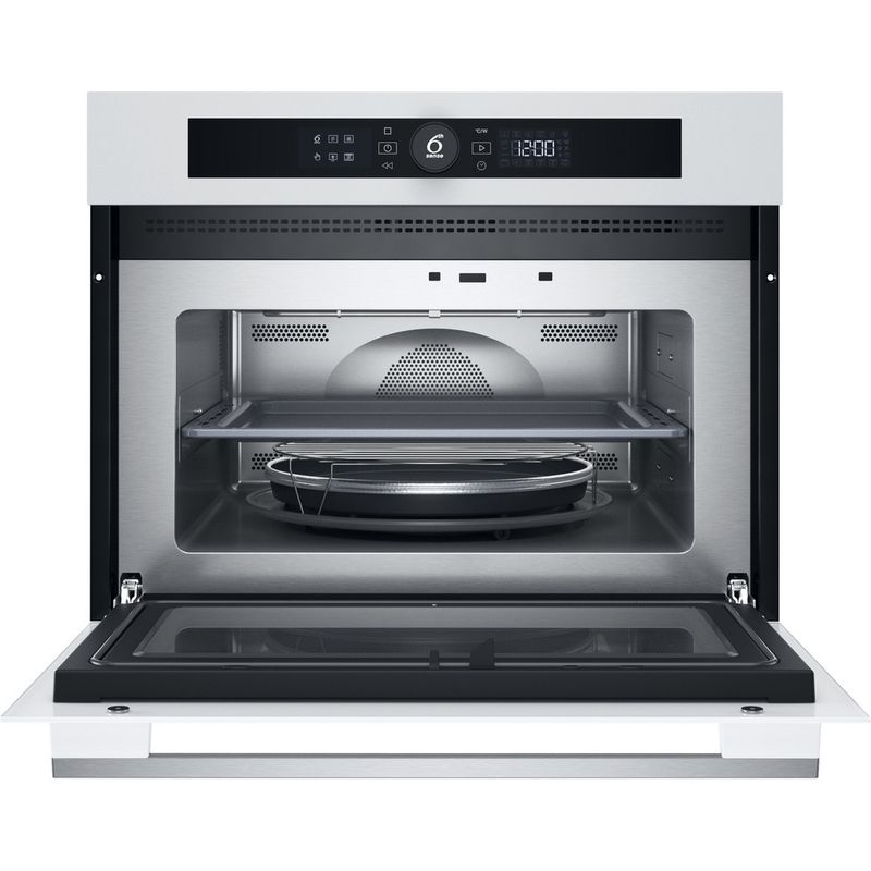 Whirlpool-Microonde-Da-incasso-WMW57DHMW-Bianco-Elettronico-40-Microonde-combinato-900-Frontal-open