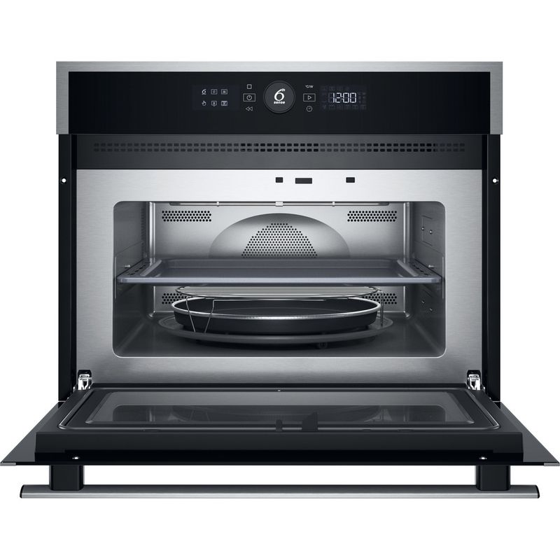 Whirlpool Microonde Da incasso WMW47HMX Inox Elettronico 40 Microonde combinato 900 Frontal open
