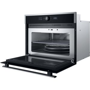Whirlpool Microonde Da incasso WMW47HMX Stainless Steel Elettronico 40 Microonde combinato 900 Perspective open