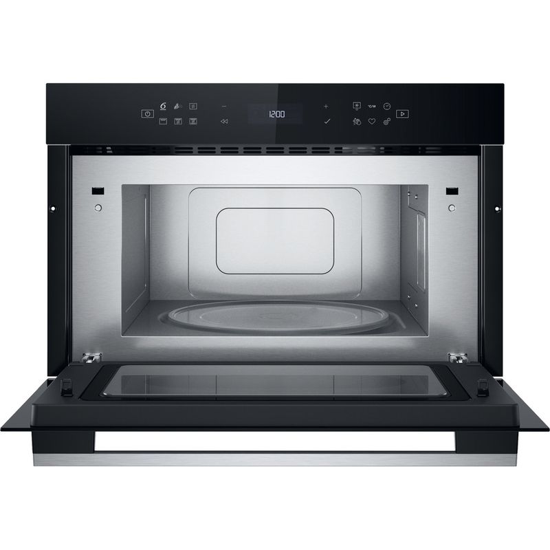 Whirlpool-Microonde-Da-incasso-WMD7O4TX-Stainless-Steel-Elettronico-31-Microonde---grill-1000-Frontal-open