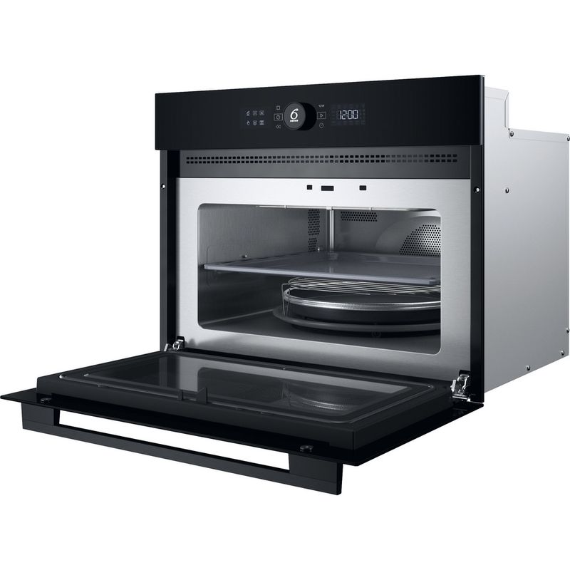Whirlpool-Microonde-Da-incasso-WMW57DMB-Stardust-grey-matte-Elettronico-40-Microonde-combinato-900-Perspective-open