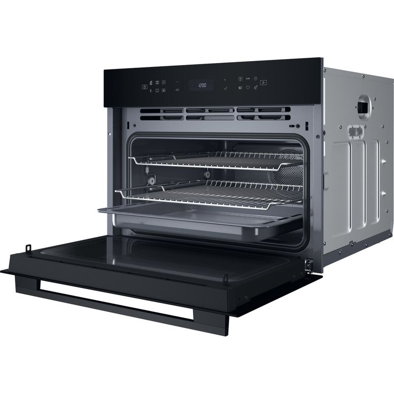 Whirlpool Microonde Da incasso WCW7O7HTSB Nero Elettronico 53 Microonde combinato 950 Perspective open