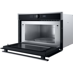 Whirlpool Microonde Da incasso WMD44MX Stainless Steel Elettronico 31 Microonde + grill 1000 Perspective open