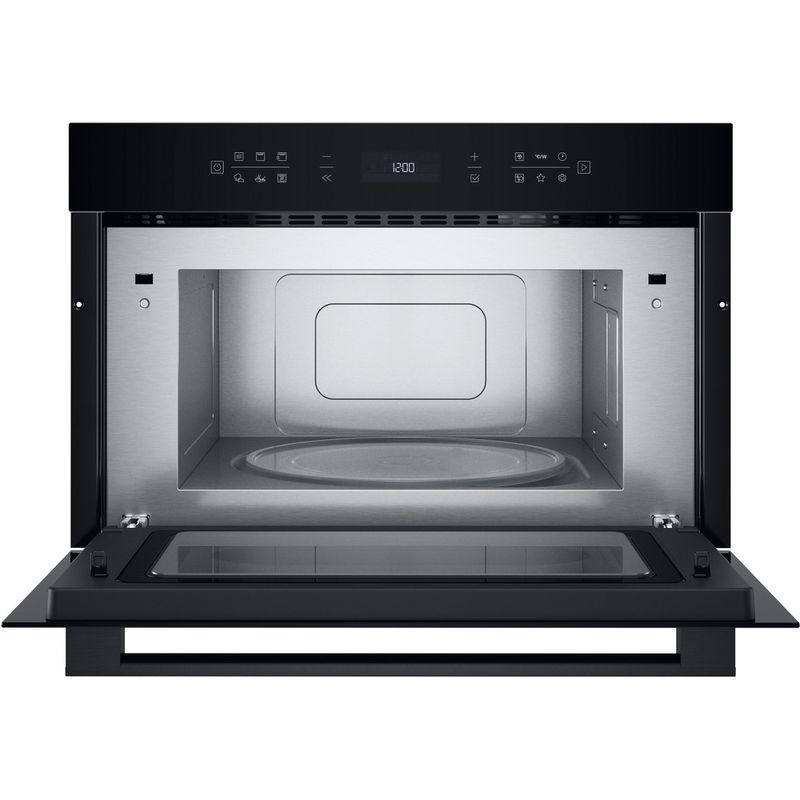 Hotpoint_Ariston-Microonde-Da-incasso-HAMD74TB-Nero-Elettronico-31-Microonde---grill-1000-Frontal-open