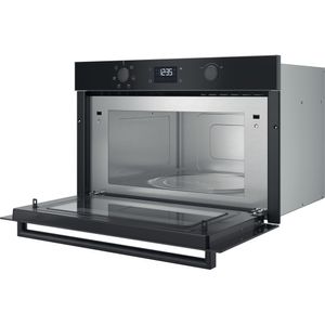 Hotpoint_Ariston Microonde Da incasso HAD K54CU B Nero Elettronico 31 Microonde + grill 1000 Perspective open