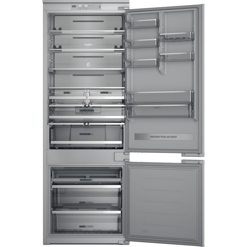 Whirlpool-Combinazione-Frigorifero-Congelatore-Da-incasso-WH-SP70-T262-P-Grigio-2-porte-Frontal-open