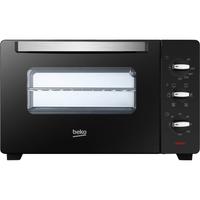 Beko - BMOF30B - Fornetto Elettrico, Cottura Ventilata, 30 Litri, 1600 W, Timer 120 min, Temperatura fino a 220° - Nero