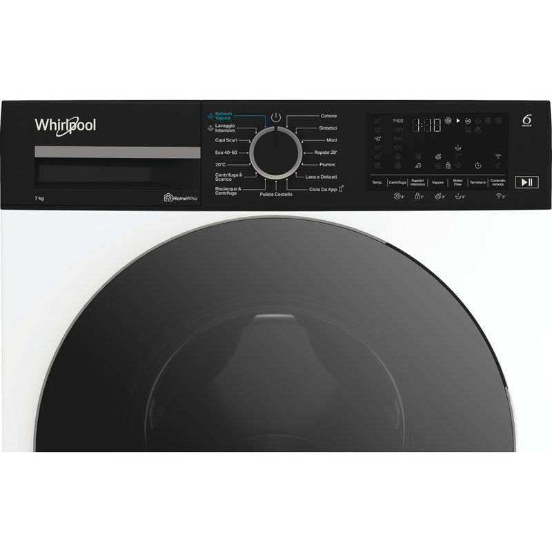 Whirlpool Lavabiancheria A libera installazione WAM 76WBC IT Bianco Carica frontale A Control panel