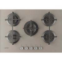 Piano cottura a gas Indesit: 5 fuochi - ING 72T/TD 1