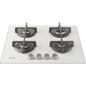 Indesit Piano cottura ING 61T/WH 1 Bianco GAS Frontal top down