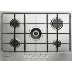 Indesit Piano cottura THP 752 W/IX/I 1 Inox GAS Frontal
